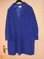 dames wollenmantel blauw mt 48, Kleding | Dames, Jassen | Winter, Ophalen of Verzenden, Zo goed als nieuw, Maat 46/48 (XL) of groter