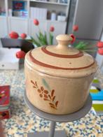 Potje met deksel uit  Spanje (Cambrils) aardewerk ceramica, Ophalen of Verzenden, Gebruikt, Aardewerk, Schaal of Schalen