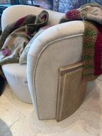 Lounge fauteuil merk Vical ecru rotan, Huis en Inrichting, Fauteuils, Ophalen, 75 tot 100 cm, Zo goed als nieuw, 100 tot 125 cm