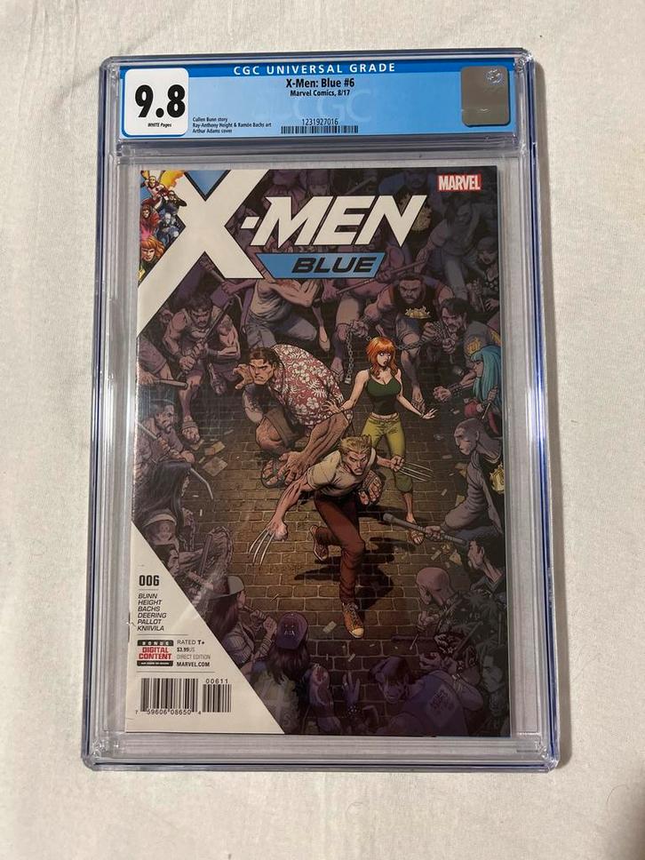 X-Men: Blue #6 CGC 9.8 - Topstaat!, Boeken, Stripboeken, Zo goed als nieuw, Eén stripboek, Ophalen of Verzenden