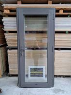 kunststof achterdeur hr++ glas, 3 puntsluiting, grijs/creme., Ophalen, Gebruikt, 200 cm of meer, Minder dan 100 cm