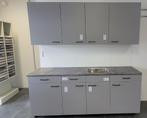 Bruynzeel ATLAS Keuken 210 cm "Zink Decor" NIEUW / INNOVARE, Nieuw, Enkelwandige keuken, Kunststof, Grijs