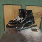 Schaatsen oud vintage maat 45 zwart hoge schoen, Overige merken, Gebruikt, Overige typen, Ophalen of Verzenden