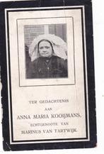 Anna M. van Tartwijk - Kooijmans 1859-1924 POFFER, Bidprentje, Verzenden