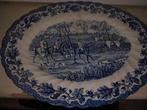 Engels blauw serveerschaal Myott's Country Life, Ophalen