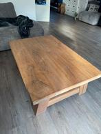 Massief eikenhouten salontafel, Ophalen, Gebruikt, 100 tot 150 cm, Eikenhout