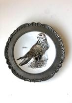 Vintage Bavaria Antieke Porseleinen Bord in tinnen frame, Ophalen of Verzenden, Zo goed als nieuw