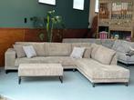 Nieuw hoekbank 300cm ribstof Zand/Beige/Taupe Lichtgrijs enz, Ophalen of Verzenden, Nieuw, Stof