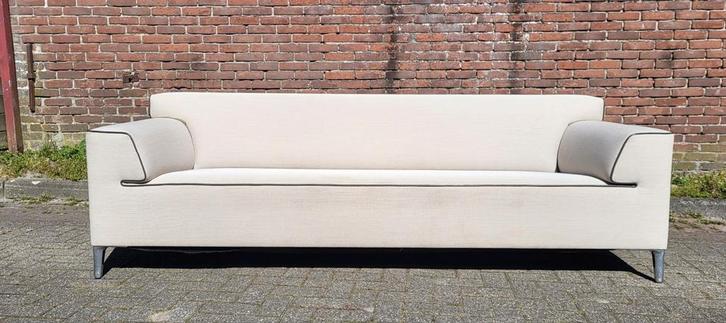 Pode Edit | 3,5 zits 243 cm | Crème wol, Huis en Inrichting, Banken | Bankstellen, Zo goed als nieuw, Rechte bank, Driepersoons