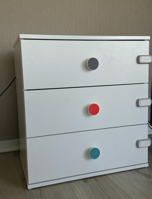 Children’s Chest of Drawers – IKEA, 3 Drawers, White, Huis en Inrichting, Kasten | Ladekasten, Zo goed als nieuw, Minder dan 100 cm