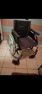 Rolstoel met verstelbare been steunen en inklapbaar, Ophalen of Verzenden, Inklapbaar, Zo goed als nieuw, Handbewogen rolstoel