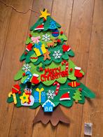 Vilten Kerstboom met Lampjes en Decoratie, Diversen, Ophalen, Zo goed als nieuw