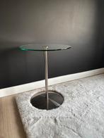 Retro design bijzettafeltje, Minder dan 55 cm, Gebruikt, Rond, Ophalen of Verzenden
