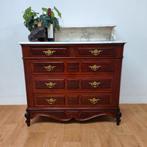 Vintage antiek commode dressoir ladekast met marmer blad 310, Valkenswaard, Gebruikt, Overige materialen, Info@flashbackfurniture.nl