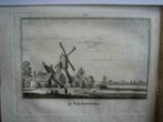 106/ Valkenburg in Rhijnland de Molen Kopergravure 18e Eeuw, Ophalen of Verzenden