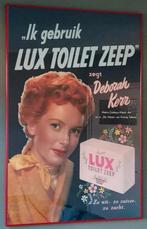 Vintage Lux Toilet Zeep Reclame Poster, Verzamelen, Posters, Rechthoekig Staand, Ophalen of Verzenden, Zo goed als nieuw, A1 t/m A3