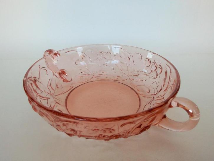 Fruitschaal Persglas Vintage, Antiek en Kunst, Antiek | Glas en Kristal, Ophalen of Verzenden