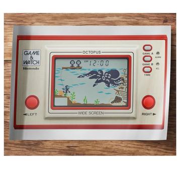 Nintendo Game & Watch Poster Octopus Retro Game beschikbaar voor biedingen