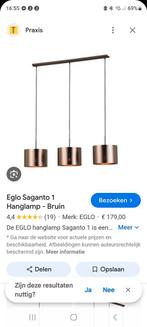 Hanglamp Eglo Praxis 3 kappen als nieuw, Huis en Inrichting, Lampen | Hanglampen, Ophalen of Verzenden, Zo goed als nieuw, Minder dan 50 cm