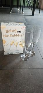 6 champagne glazen, Verzamelen, Ophalen of Verzenden, Zo goed als nieuw