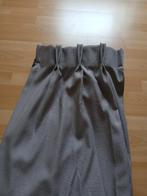 2 Gordijnen - Taupe, Huis en Inrichting, Overige kleuren, 200 cm of meer, Zo goed als nieuw, 50 tot 100 cm