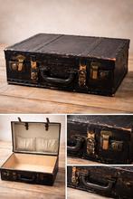 Vintage koffer brocante reiskist decoratie industrieel oud, Ophalen of Verzenden