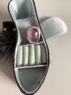 Mooie ring met lila steen, Sieraden, Tassen en Uiterlijk, Ringen, Ophalen of Verzenden, Zo goed als nieuw
