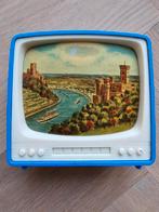 Vintage miniatuur TV met nostalgische foto's uit Duitsland, Ophalen of Verzenden