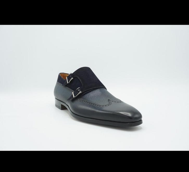 Nieuwe Magnanni Navy Blauw Dubbele Gesp - Maat 45 Nieuw, Kleding | Heren, Schoenen, Nieuw, Gespschoenen, Blauw, Ophalen of Verzenden