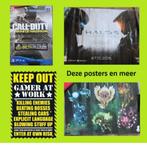 8 gaming posters call of duty halo just cause counterspell, Ophalen of Verzenden, Gebruikt, Rechthoekig Staand