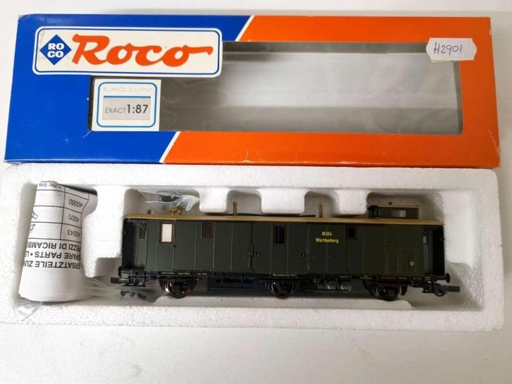Roco 44540 - Bagagewagen van de K.W.St.E. uit Ep I, Hobby en Vrije tijd, Modeltreinen | H0, Zo goed als nieuw, Wagon, Gelijkstroom