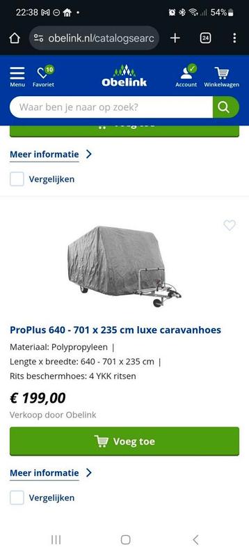 Caravanhoes  beschikbaar voor biedingen