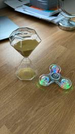 zandloper (5min) en spinner met licht samen, 1 speler, Ophalen of Verzenden, Nieuw, Sport