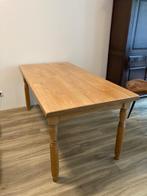 Massief houten eettafel, Ophalen, Eikenhout, 50 tot 100 cm, Zo goed als nieuw