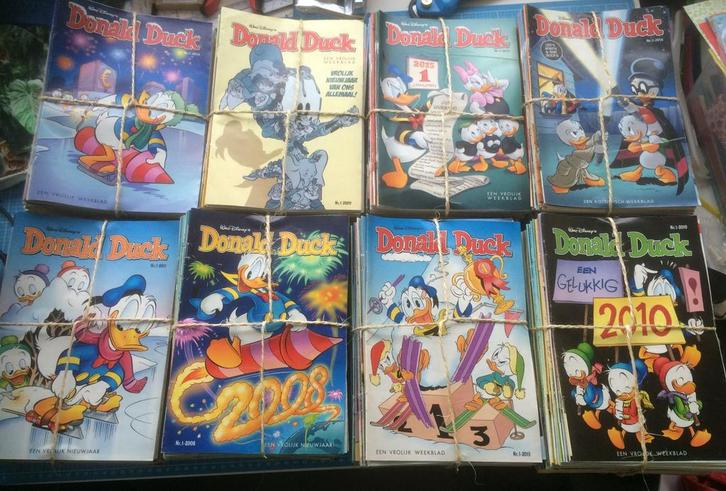 Rond de 40 jaargangen Donald Duck (1982 - 2019) en pockets, Boeken, Stripboeken, Gelezen, Complete serie of reeks, Ophalen of Verzenden