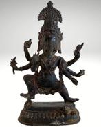 Dansende Ganesha Beeld – Brons – India ca. 1920–1950, Ophalen of Verzenden, Gebruikt