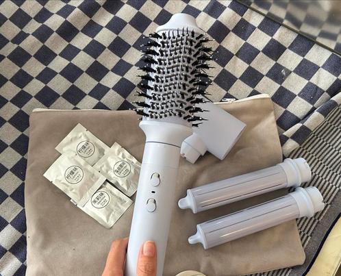 Nieuwe paarse airstyler fohn met 4 opzetstukken, Sieraden, Tassen en Uiterlijk, Uiterlijk | Haarverzorging, Nieuw, Föhn of Haardroger