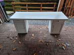 Vintage grenen bureau met opbergruimte 60x180 cm, Huis en Inrichting, Ophalen, Gebruikt, Bureau