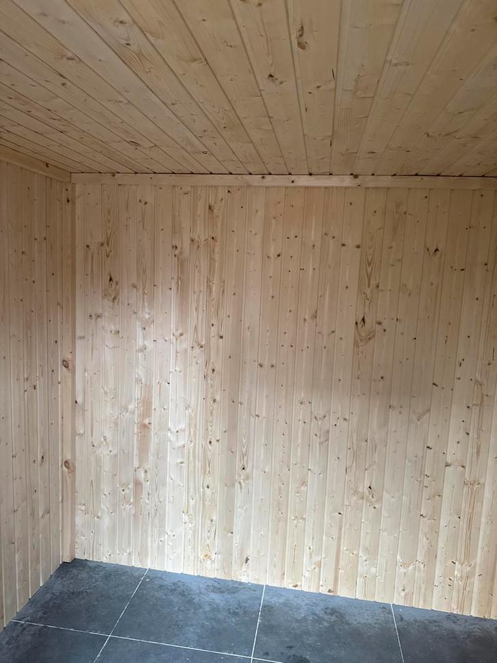 Saunaschrootjes Noordische Fichte Vurenhout, Doe-het-zelf en Verbouw, Hout en Planken, Nieuw, Plank, Vuren, 250 tot 300 cm, Minder dan 25 mm