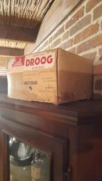 ANTIEKE, VINTAGE, OUDE DOOS v karton., Ophalen of Verzenden