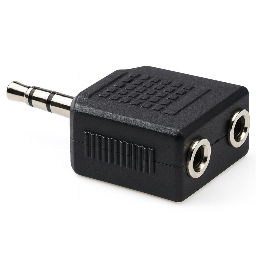 Audio splitter jack 3.5mm male- 2x jack female hoofdtelefoon, Audio, Tv en Foto, Audiokabels en Televisiekabels, Ophalen, Nieuw