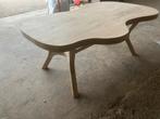 Organische  Salontafel  met onderstel, Huis en Inrichting, Tafels | Salontafels, Ophalen, 100 tot 150 cm, 50 tot 100 cm, Zo goed als nieuw