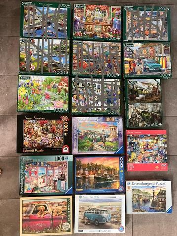 Partij Falcon legpuzzels - 1000 stukjes beschikbaar voor biedingen