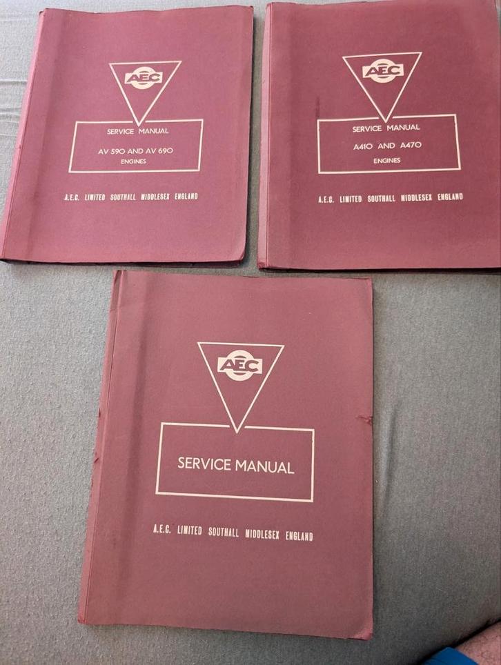 Originele AEC Service Manuals – AV590, AV690, A410, A470, Auto diversen, Handleidingen en Instructieboekjes, Ophalen of Verzenden