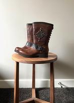 Nieuw 190€: stoere leren laarzen/cowboy boots; Koah; mt 37, Bruin, Lage of Enkellaarzen, Nieuw, Ophalen of Verzenden