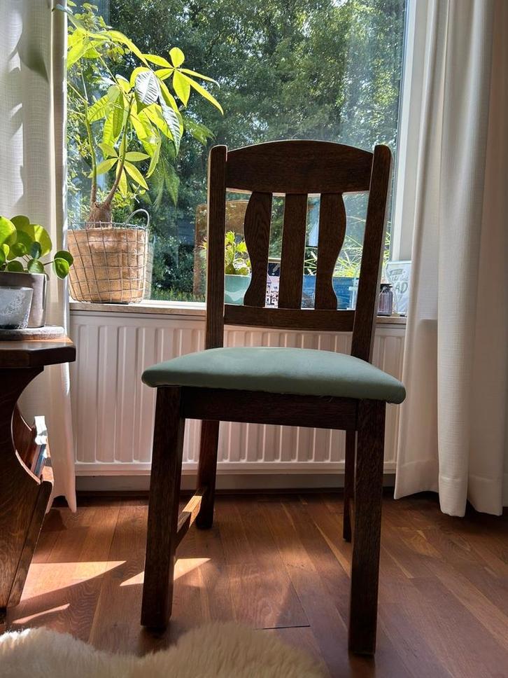 Prachtig gerestaureerde vintage stoel, Antiek en Kunst, Antiek | Meubels | Stoelen en Banken, Ophalen