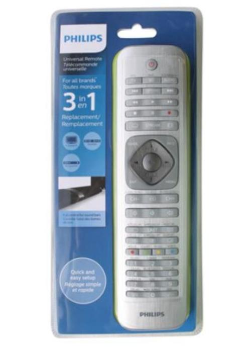 Philips universele afstandsbediening 3 in 1 SRP6013/10 Nieuw, Audio, Tv en Foto, Afstandsbedieningen, Nieuw, Origineel, Dvd, Tv