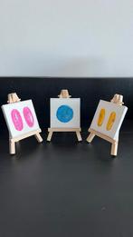 Aquarel Schilderijtje op Ezel €4,95 per stuk, set €12,00, Ophalen of Verzenden