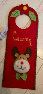 Welcome kerst deurhanger nieuw, Diversen, Kerst, Ophalen of Verzenden, Zo goed als nieuw
