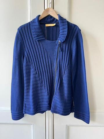 Biba vest met rits blauw, maat L/40 beschikbaar voor biedingen